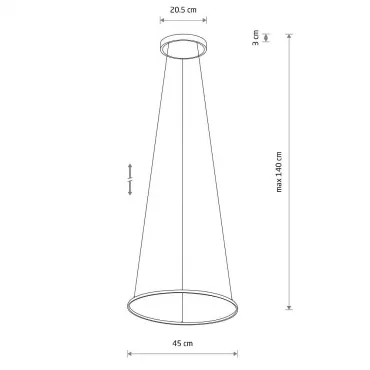 Подвесная люстра Nowodvorski Circolo Led S Black 10863 от ImperiumLoft