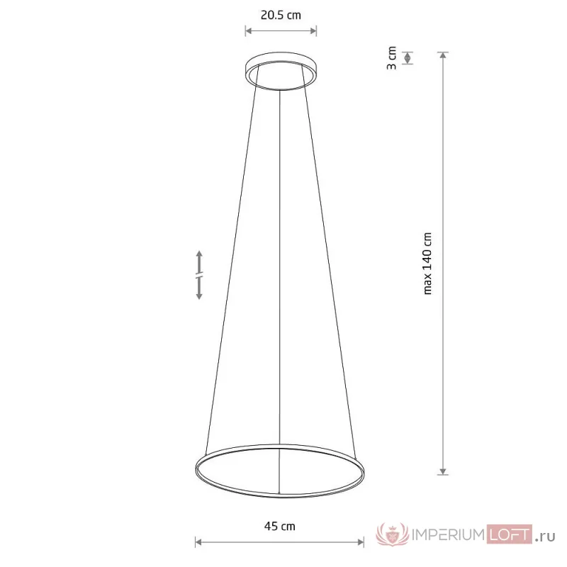Подвесная люстра Nowodvorski Circolo Led S Black 10863 от ImperiumLoft