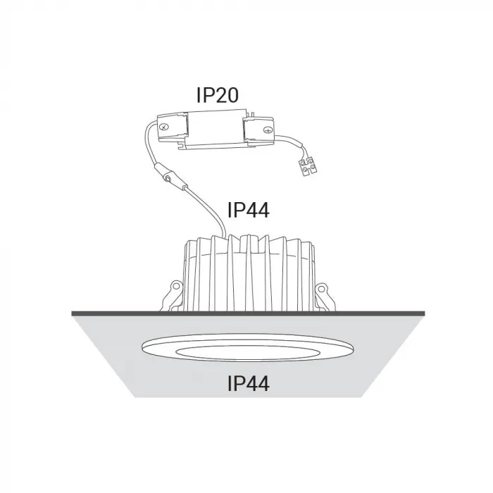 Встраиваемый светильник Nowodvorski Kea Led White/Chrome 8770 от ImperiumLoft