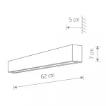 Настенный светильник Nowodvorski Straight Wall LED S Graphite 7562