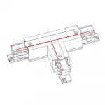 Коннектор для трехфазной трековой системы T-образный правый 1 Nowodvorski Ctls Power White 8241 от ImperiumLoft
