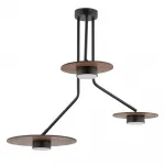 Потолочная люстра Nowodvorski Disk Dark Wood/Black 7644 от ImperiumLoft