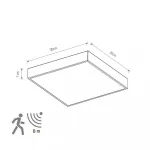 Потолочный cветильник Nowodvorski Quad Sensor Black 10473 от ImperiumLoft