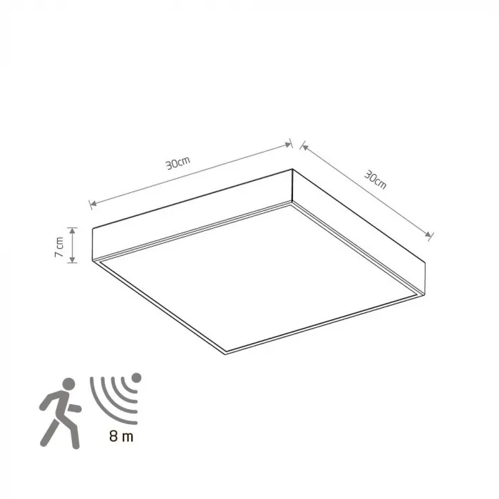 Потолочный cветильник Nowodvorski Quad Sensor Black 10473 от ImperiumLoft
