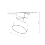 Трековый однофазный светильник Nowodvorski Profile Puck Black 10358