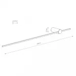 Настенный светильник Nowodvorski Saber Led L Black 10854