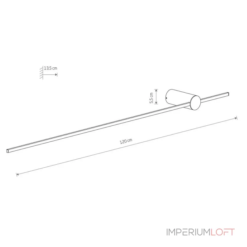 Настенный светильник Nowodvorski Saber Led L Black 10854