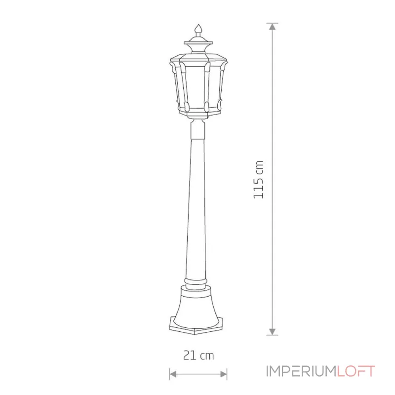 Уличный светильник Nowodvorski Amur Black/Copper Patina 4694