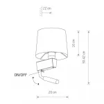 Настенный светильник Nowodvorski Chillin White 8216 от ImperiumLoft