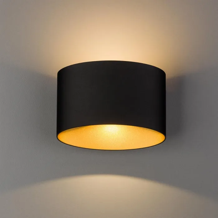 Настенный светильник Nowodvorski Ellipses Led Black/Gold 8181 от ImperiumLoft