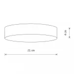 Потолочный cветильник Nowodvorski Lid Round Led Black 10408 от ImperiumLoft