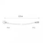 Провод питания для Белт лайт 2.5 метра Nowodvorski Festoon Lights Black 7871