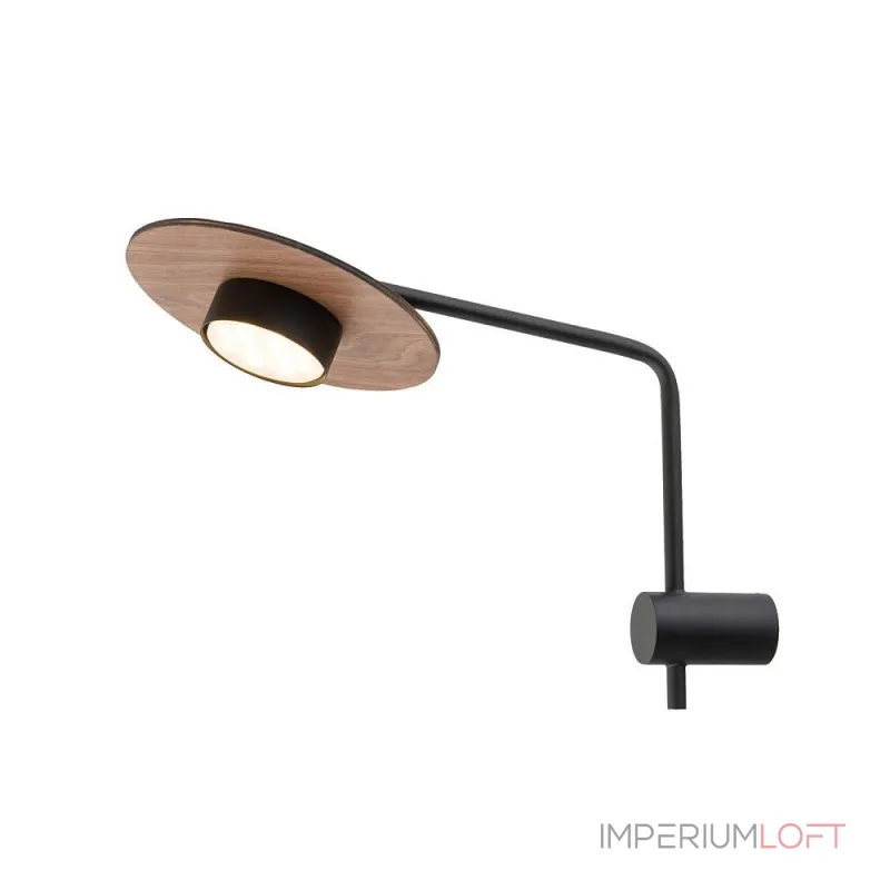 Настенный светильник Nowodvorski Disk Dark Wood/Black 7645