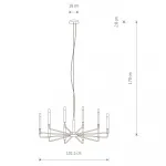 Подвесная люстра Nowodvorski Orto XII B Black 11464