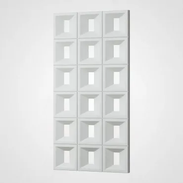 3D Стеновая панель PN1528-1-B белоснежный 1200*600*40 