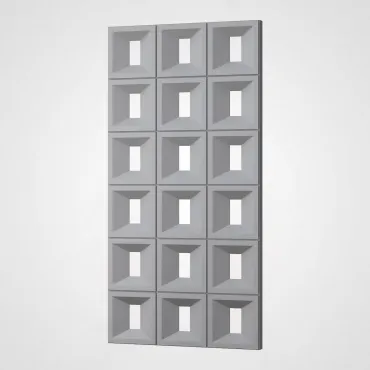 3D Стеновая панель PN1528-1-G цементный серый 1200*600*40 3D Стеновая панель PN1528-1-G цементный серый 1200*600*40