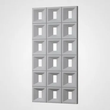 3D Стеновая панель PN1528-1-J бело-серый 1200*600*40 3D Стеновая панель PN1528-1-J бело-серый 1200*600*40