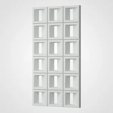 3D Стеновая панель PN1528-10-B белоснежный 1200*600*70 3D Стеновая панель PN1528-10-B белоснежный 1200*600*70