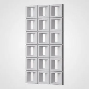 3D Стеновая панель PN1528-10-D нефритовый белый 1200*600*70 3D Стеновая панель PN1528-10-D нефритовый белый 1200*600*70