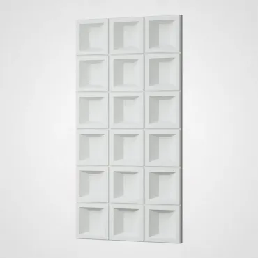 3D Стеновая панель PN1528-11-B белоснежный 1200*600*35