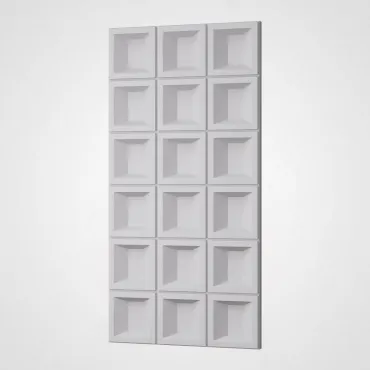 3D Стеновая панель PN1528-11-D нефритовый белый 1200*600*35 3D Стеновая панель PN1528-11-D нефритовый белый 1200*600*35