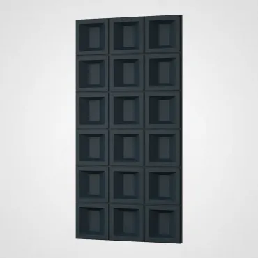 3D Стеновая панель PN1528-11-H космический чёрный 1200*600*35 3D Стеновая панель PN1528-11-H космический чёрный 1200*600*35