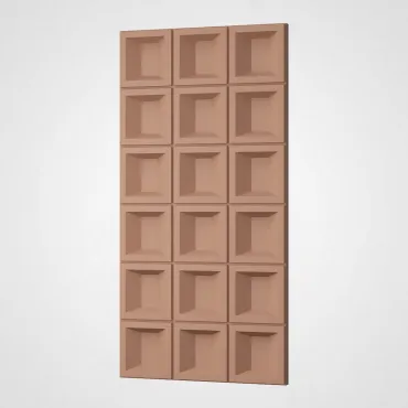 3D Стеновая панель PN1528-11-M земляной жёлтый 1200*600*35