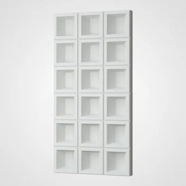 3D Стеновая панель PN1528-12-B белоснежный 1200*600*70 3D Стеновая панель PN1528-12-B белоснежный 1200*600*70