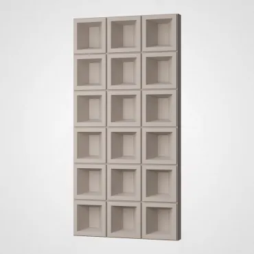 3D Стеновая панель PN1528-12-C современный серый 1200*600*70 3D Стеновая панель PN1528-12-C современный серый 1200*600*70