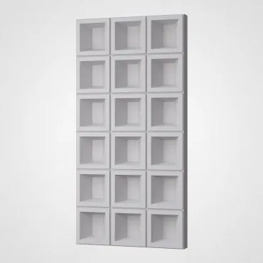 3D Стеновая панель PN1528-12-D нефритовый белый 1200*600*70 3D Стеновая панель PN1528-12-D нефритовый белый 1200*600*70