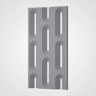 3D Стеновая панель PN1528-13-T премиальный серый 1200*600*30