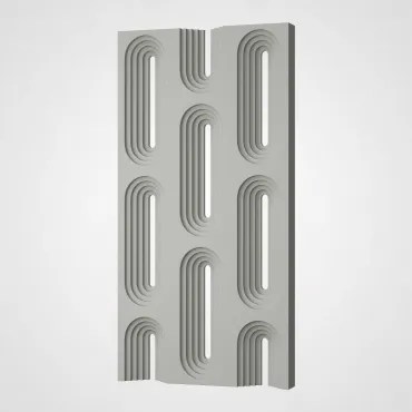 3D Стеновая панель PN1528-14-L чистый серый 1200*600*60