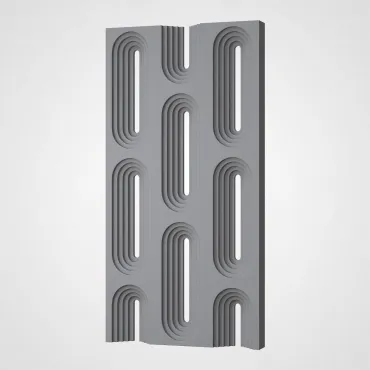 3D Стеновая панель PN1528-14-T премиальный серый 1200*600*60