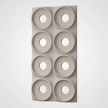 3D Стеновая панель PN1528-15-C современный серый 1200*600*40