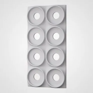 3D Стеновая панель PN1528-15-D нефритовый белый 1200*600*40
