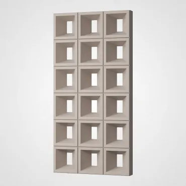 3D Стеновая панель PN1528-2-C современный серый 1200*600*80