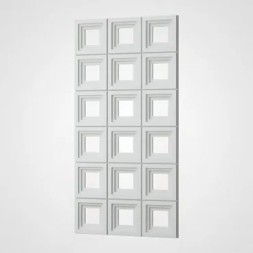 3D Стеновая панель PN1528-3-B белоснежный 1200*600*30