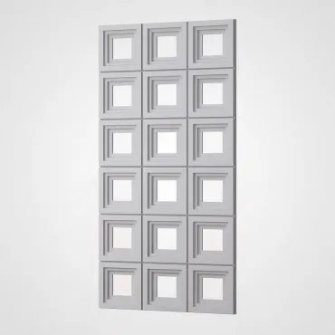 3D Стеновая панель PN1528-3-D нефритовый белый 1200*600*30