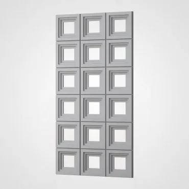 3D Стеновая панель PN1528-3-J бело-серый 1200*600*30