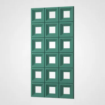 3D Стеновая панель PN1528-3-N лотосовый зелёный 1200*600*30
