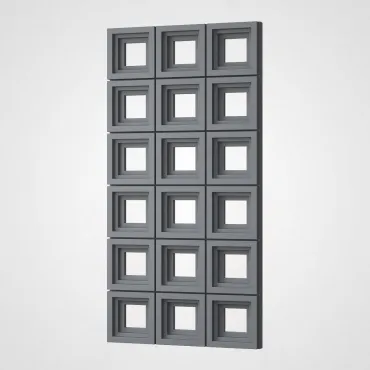 3D Стеновая панель PN1528-4-E космический серый 1200*600*65