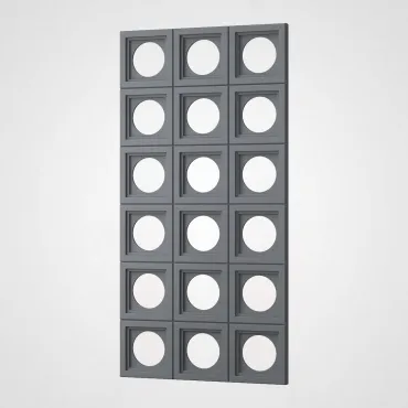 3D Стеновая панель PN1528-5-E космический серый 1200*600*30 3D Стеновая панель PN1528-5-E космический серый 1200*600*30