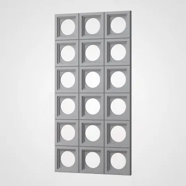 3D Стеновая панель PN1528-5-G цементный серый 1200*600*30 3D Стеновая панель PN1528-5-G цементный серый 1200*600*30