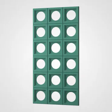 3D Стеновая панель PN1528-5-N лотосовый зелёный 1200*600*30