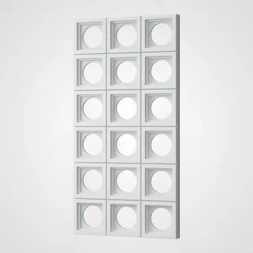 3D Стеновая панель PN1528-6-B белоснежный 1200*600*65