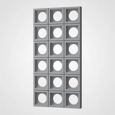 3D Стеновая панель PN1528-6-T премиальный серый 1200*600*65 3D Стеновая панель PN1528-6-T премиальный серый 1200*600*65