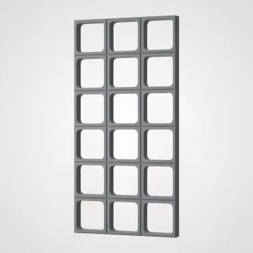 3D Стеновая панель PN1528-8-E космический серый 1200*600*60