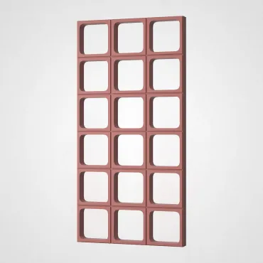 3D Стеновая панель PN1528-8-F карминовый 1200*600*60 3D Стеновая панель PN1528-8-F карминовый 1200*600*60