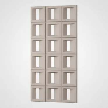 3D Стеновая панель PN1528-9-C современный серый 1200*600*35