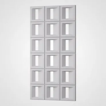 3D Стеновая панель PN1528-9-D нефритовый белый 1200*600*35